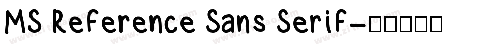 MS Reference Sans Serif字体转换